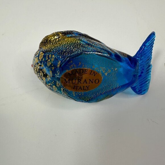 Made in Murano Italy Blown Glass 2 Birds Vintage Multicolor 3.5"x 2.5" - Picture 7 of 13